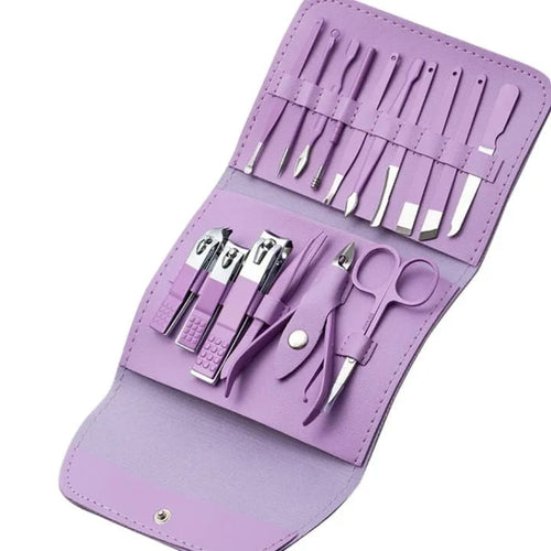 16 Pcs Professional Manicure and Pedicure Kit