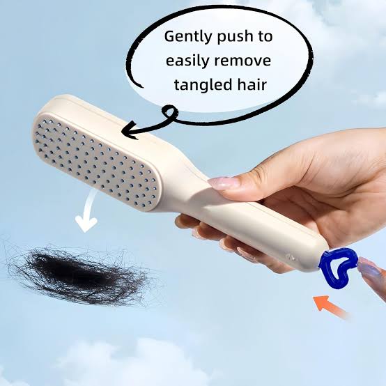 Telescopic Self Cleaning Hair Brush