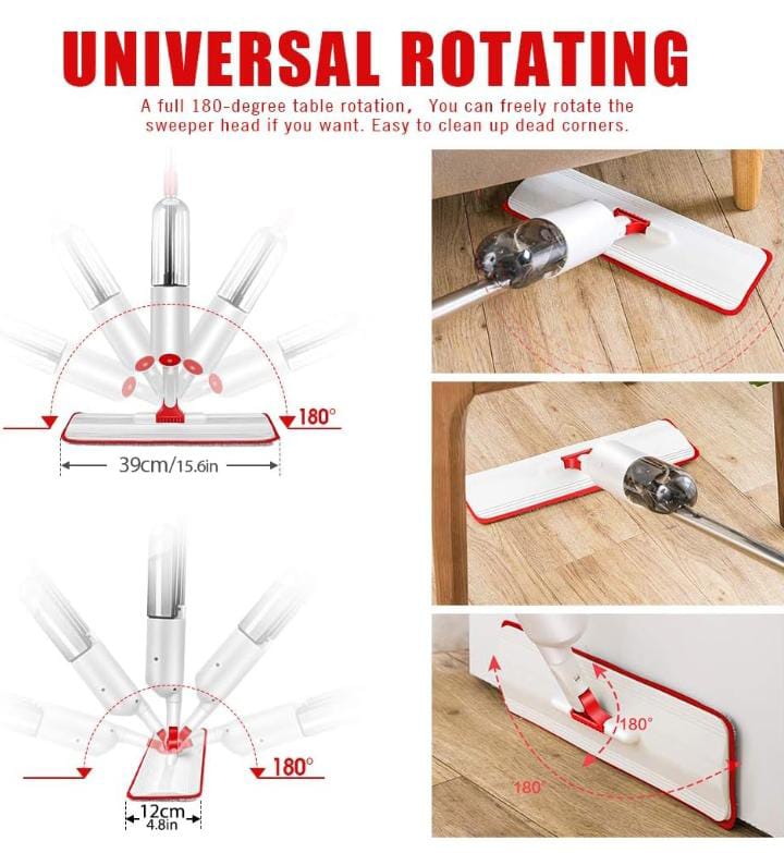Healthy Spray Mop – Refillable, Eco-Friendly Floor Cleaner