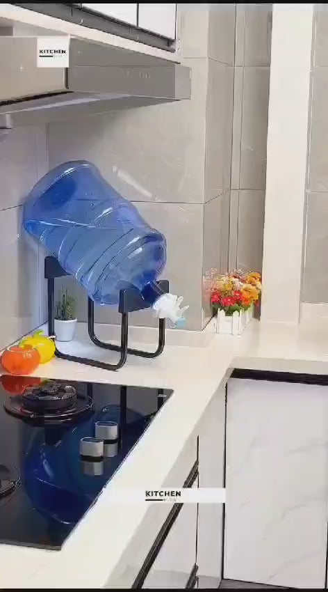 WATER BOTTLE METAL STAND WITH WATER TRAP